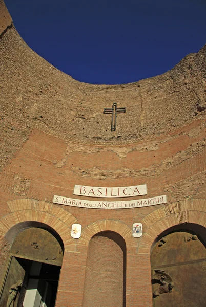 ROMA, ITALIA - Basílica de Santa Maria degli Angeli e dei Martiri —  Fotos de Stock