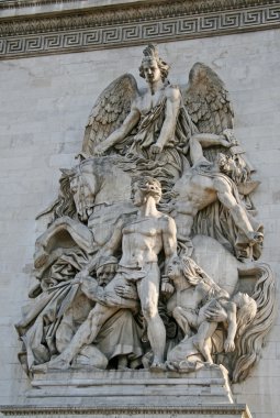 Arc de Triomphe de l'Etoile, Paris, Fransa, mimari detay