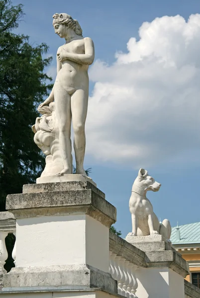 莫斯科地区、 俄罗斯-2009 年 7 月 12 日: 雕塑博物馆地产 Arkhangelskoye (18 世纪) 位于约 20 公里处向西从莫斯科 — 图库照片