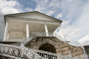 St. Petersburg, Tsarskoye Selo, Rusya Federasyonu - 26 Haziran 2008: Catherine Park Cameron Galeri