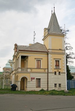 Prague, Çek Cumhuriyeti - 26 Nisan 2010: bina sergi alanının Vystaviste Prag 7 - Holesovice