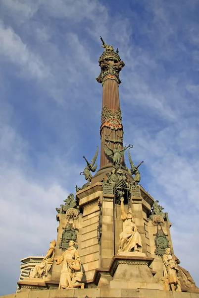BARCELONA, CATALONIA, SPAIN - DECEMBER 12, 2011: Monument to Christopher Columbus in Barcelona, Spain — ストック写真