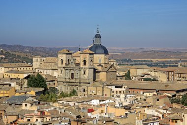Toledo ve İspanya 'nın havadan görünüşü