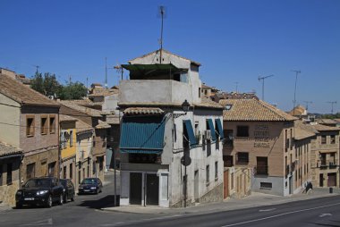 Toledo, İspanya - 24 Ağustos 2012: Görünüm Toledo sokakları