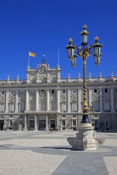 Madrid, Spanyolország - augusztus 23, 2012: Palacio Real - királyi palota-Madrid, Spanyolország — Stock Fotó