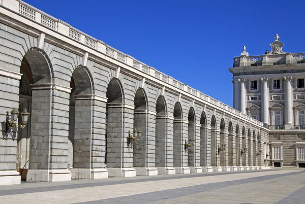 Madrid, Spanyolország - augusztus 23, 2012: Palacio Real - királyi palota-Madrid, Spanyolország — Stock Fotó