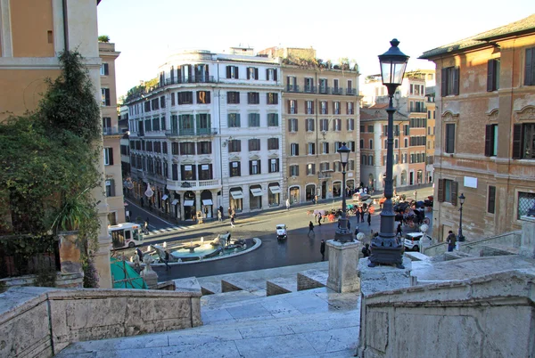 ROME, ITALY - DECEMBER 20, 2012:  The Piazza di Spagna and the Spanish Steps in Rome, Italy. — Zdjęcie stockowe