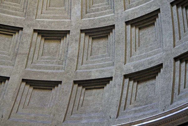 ROMA, ITÁLIA - 20 DE DEZEMBRO DE 2012: Detalhe de uma cúpula de Panteão em Roma, Itália — Fotografia de Stock