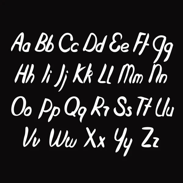 Cartas del alfabeto escritas . — Archivo Imágenes Vectoriales