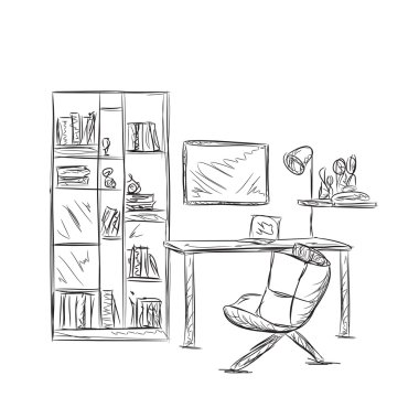 Ofis veya Ev İşyeri kroki.