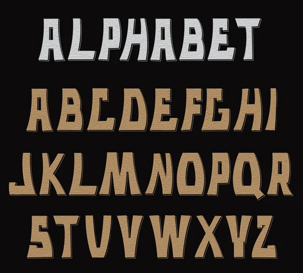 Διακοσμητικά γράμματα ελαστικοποιημένων Abc. Αλφάβητο. — Διανυσματικό Αρχείο