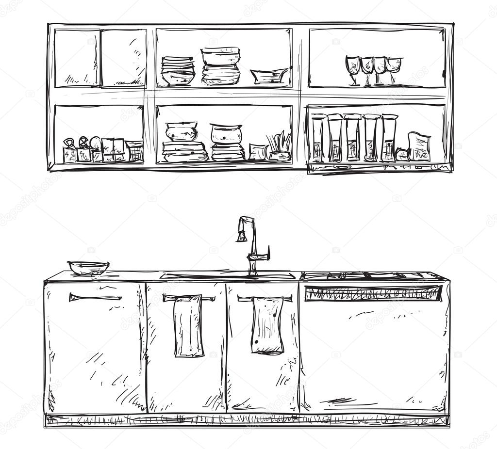 Part 3 Man made form and basic perspective Exercise Open cupboard   Jennys art
