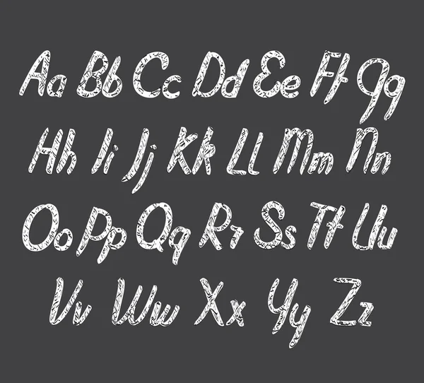 Alfabeto vectorial con textura — Archivo Imágenes Vectoriales