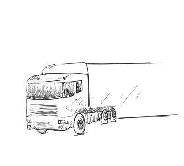 Kamyon ile billboard yer el çekilmiş.