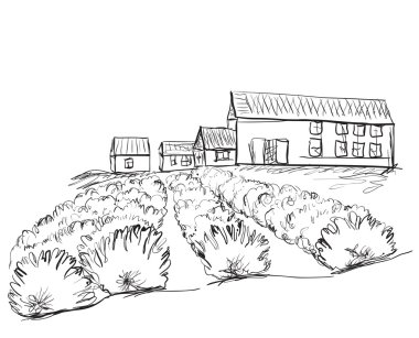 Peyzaj alanları ve köyleri.