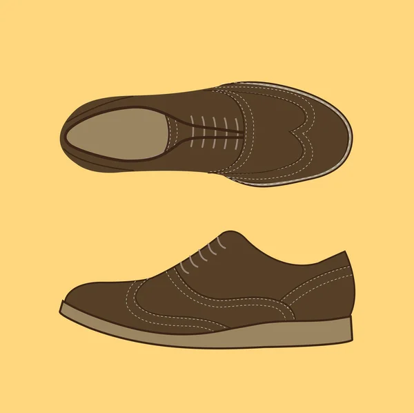 Classical Men Shoes — Stock Vector