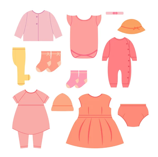 Vêtements bébé — Image vectorielle
