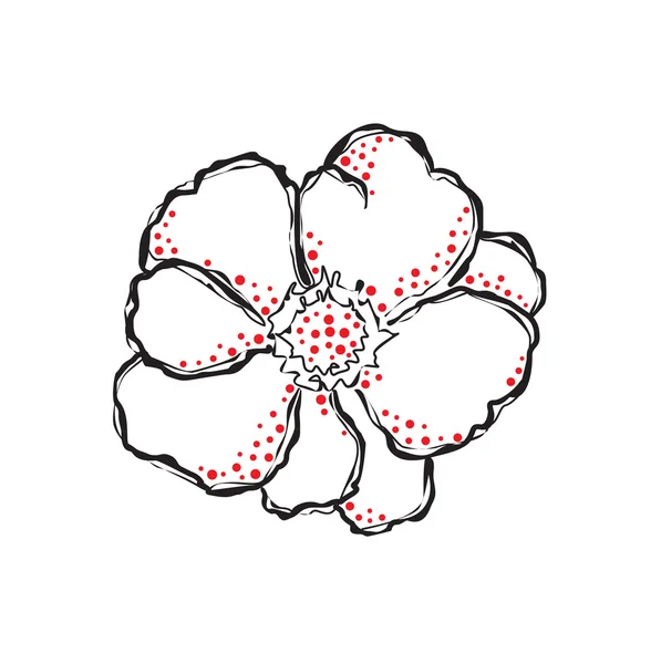 Карикатурный цветок — стоковый вектор