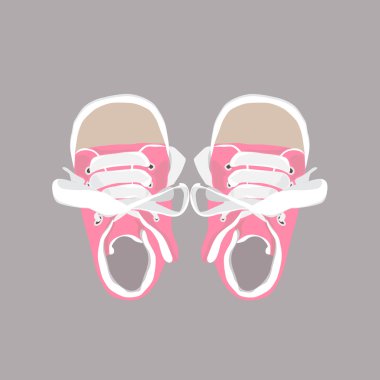 Baby shoes clipart