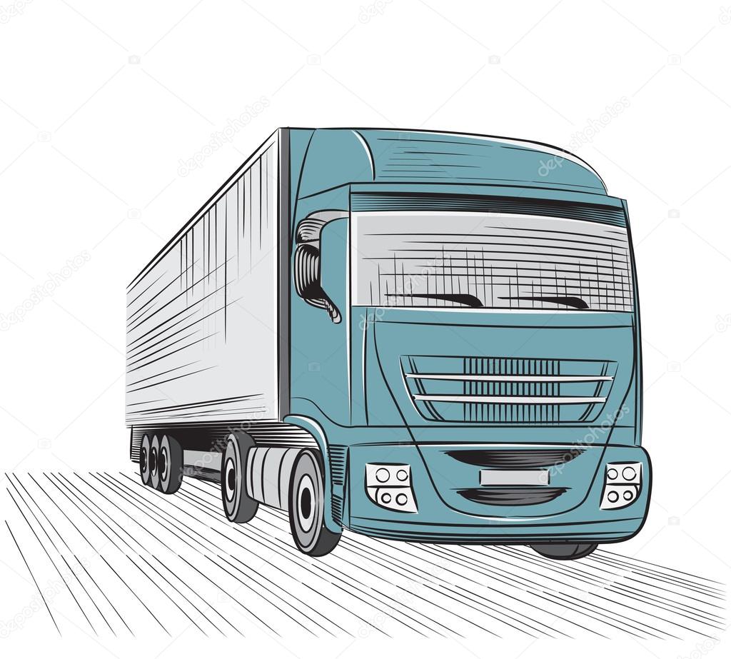 Truck Sketch. Stock Vector Image by ©Yuliia25 #86478230