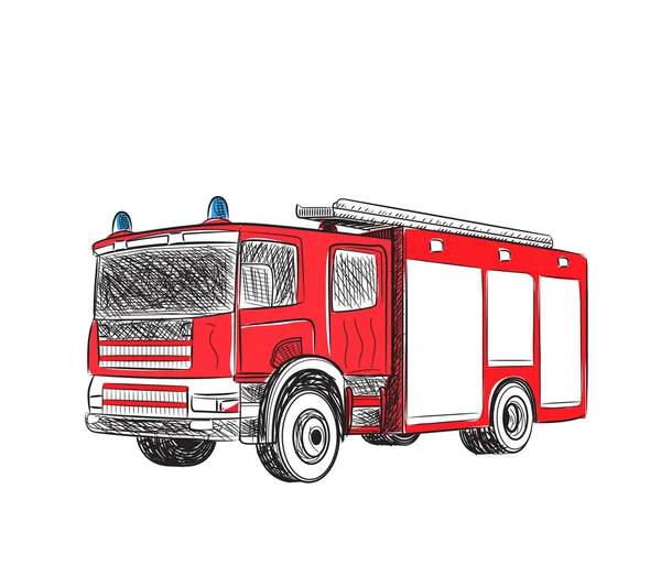 Feuerwehrauto. — Stockvektor