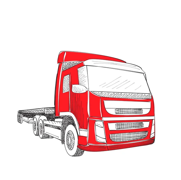 Consegna camion di trasporto — Vettoriale Stock