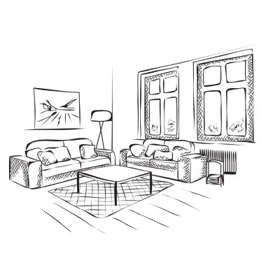 Bir iç anahat kroki.