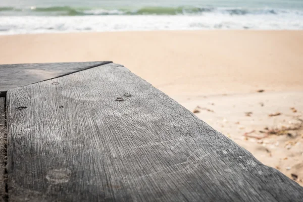 Wood texture on sea for background — Stock Photo, Image