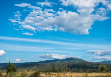 Mavi gökyüzü ve bulut