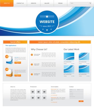 Modern Web sitesi tasarımı