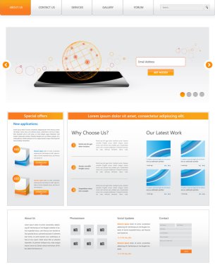 Modern Web sitesi tasarımı