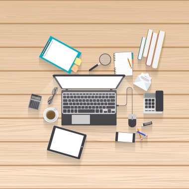 Modern düz Web sitesi şablon tasarımı.