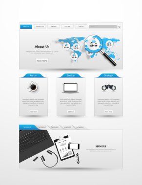 Temizlik modern web sitesi şablonu