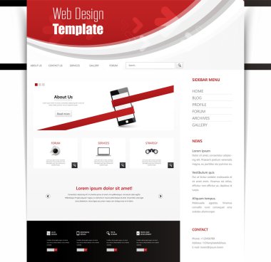 web sitesi şablonu tasarımı