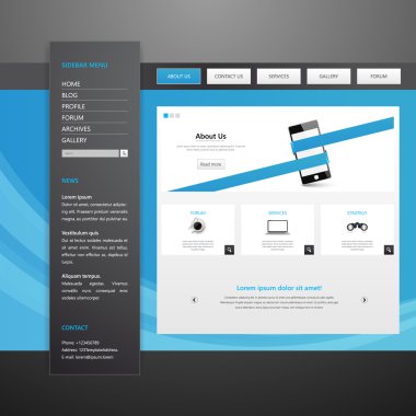 web sitesi şablonu tasarımı