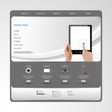 iş modern web sitesi şablonu
