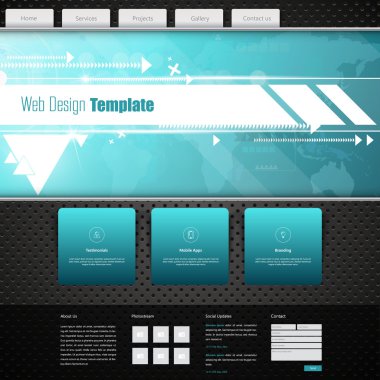 Web sitesi şablonu tasarlamak teknoloji başlığı ile