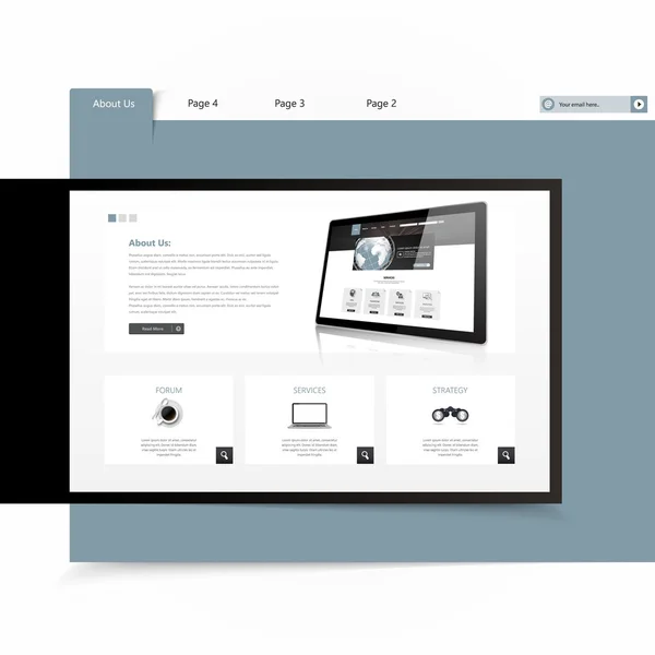 Affärs webbplats Design Mall — Stock vektor