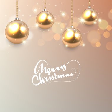 Noel topları ile bokeh arka plan