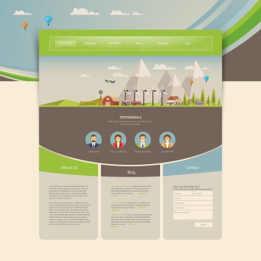 Modern Web sitesi şablonu