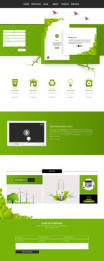 Eko iş sayfa web sitesi tasarım