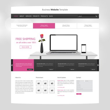 Web sitesi tasarım şablonu