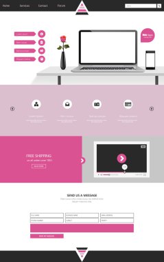 Web sitesi tasarım şablonu