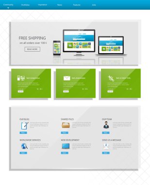 Kurumsal Web sitesi şablonu tasarımı