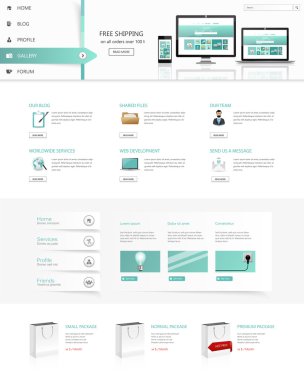 web sitesi şablonu tasarımı