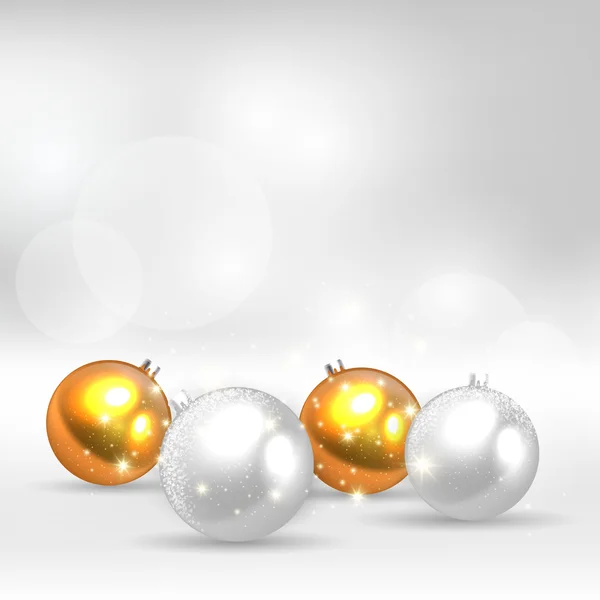 Achtergrond met kerstballen — Stockvector