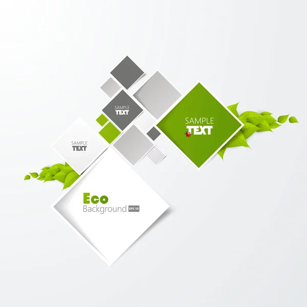 Web design abstrato verde — Vetor de Stock