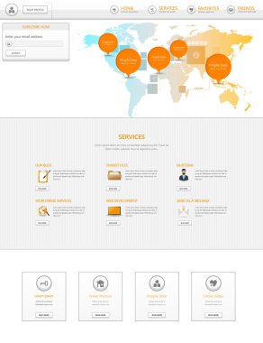 web sitesi şablonu tasarımı