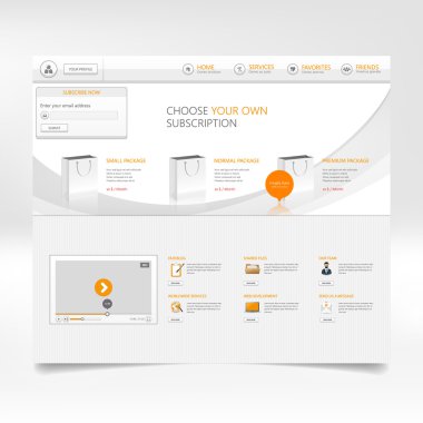 web sitesi şablonu tasarımı