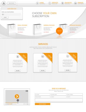 web sitesi şablonu tasarımı